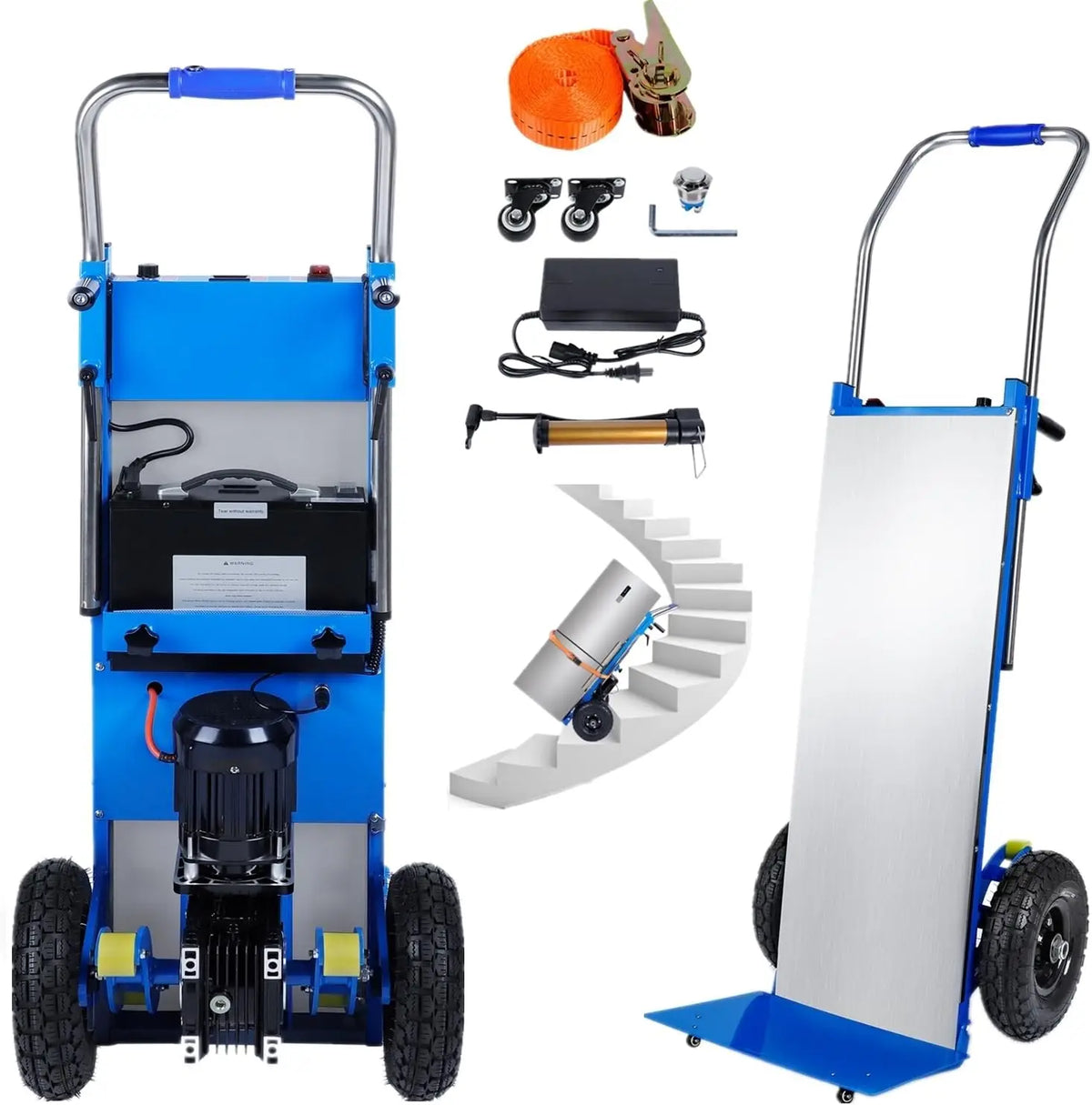 Hand Trucks, 880lbs Capacity Folding Electric Dolly for Stairs