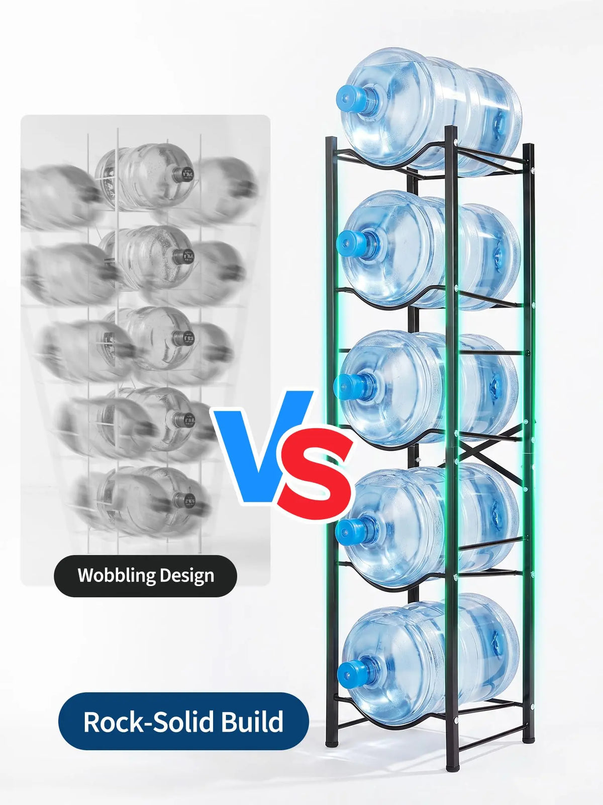 5 Gallon Water Bottle Holder for 5 Bottles