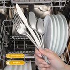 HANSMART 60Pcs Stainless Steel Flatware Set