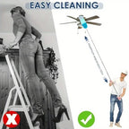 Telescopic Duster – Microfiber, Ceiling Cleaning, Extendable Handle, Multi-Head Replacement, No Climbing Needed