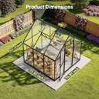 6x6FT Walk-In Outdoor Greenhouse