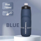 ThinkRider 620ml/750ml Bicycle Bottle MTB Road Bike Water Bottle Outdoor Sports Plastic Portable Large Capacity Drink Cycling