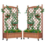 Raised Garden Bed with Trellis