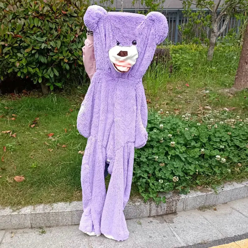 7 Colors 100-260cm Cheap Giant Unstuffed Empty Bear Skin Coat Soft Big Skin Shell Semi-Finished Plush Boys Girl Gift
