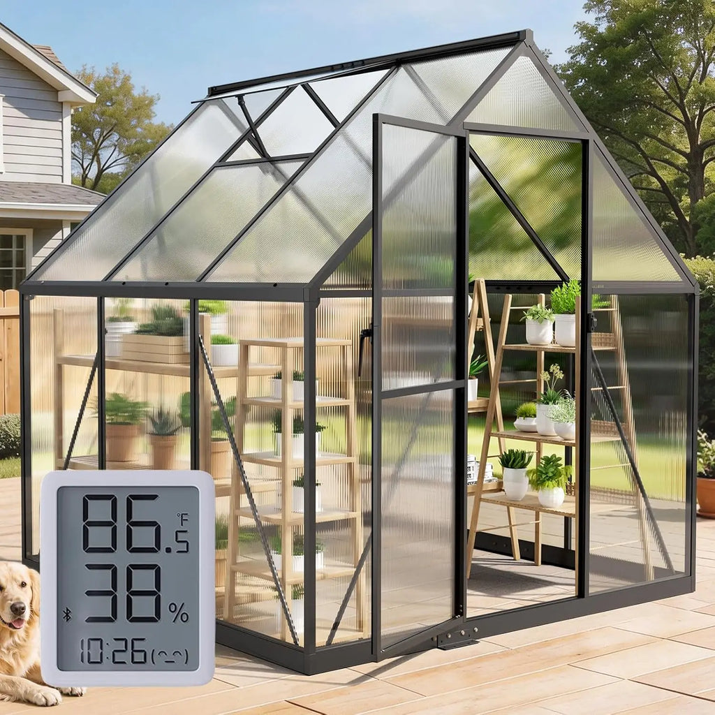 6x6FT Walk-In Outdoor Greenhouse