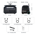 P3200 3200W 2048Wh LiFePO4 Portable Power Station,