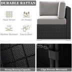 8-Piece Outdoor Wicker Rattan Patio Furniture