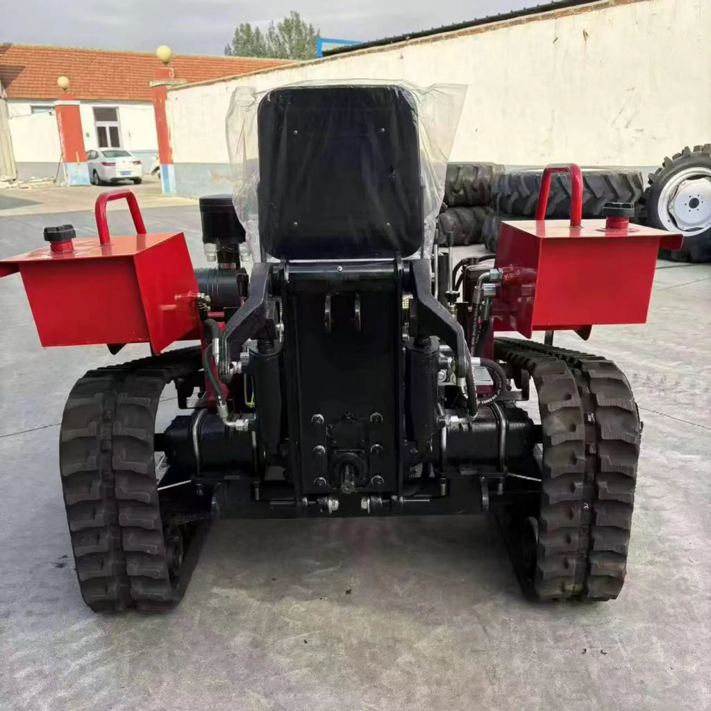 50HP Agricultural Crawler Tractor Ride-On Rotary Tiller with Front Loader 25HP 35HP Track