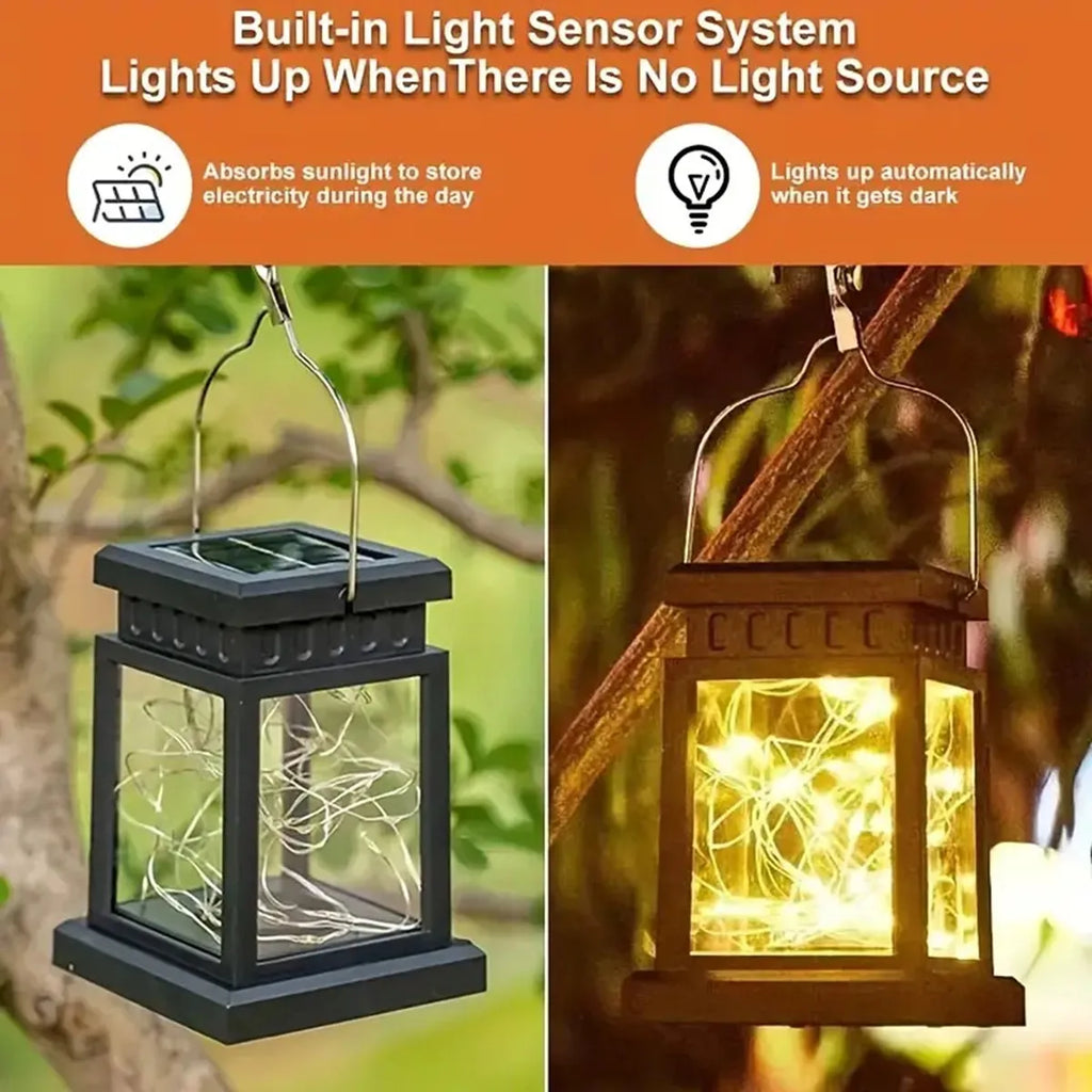 Solar Star Copper Wire Palace Lantern Lamp