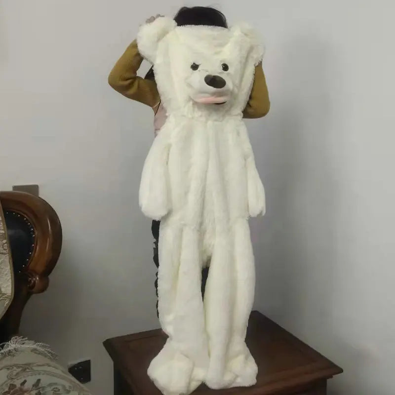 7 Colors 100-260cm Cheap Giant Unstuffed Empty Bear Skin Coat Soft Big Skin Shell Semi-Finished Plush Boys Girl Gift