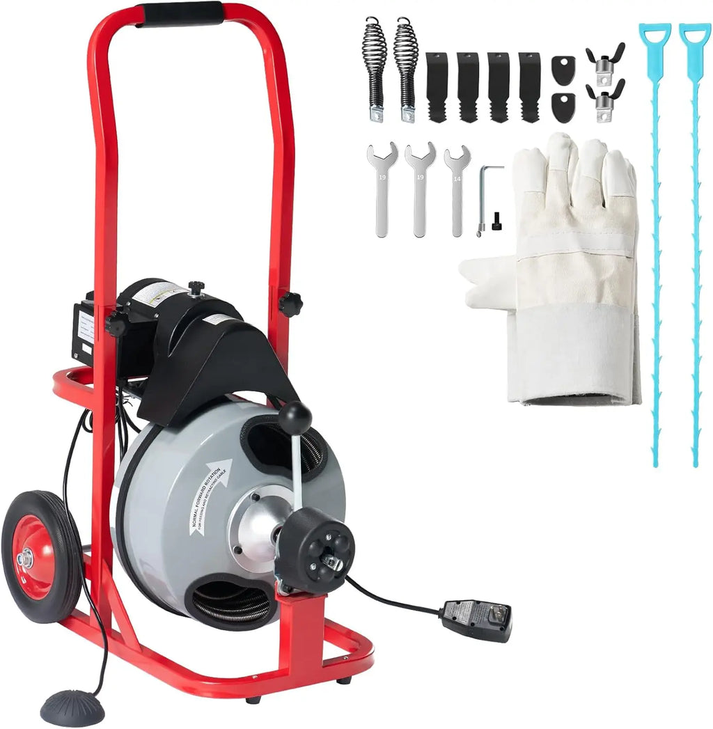 100 FT x 1/2 inch Electric Drain Cleaner