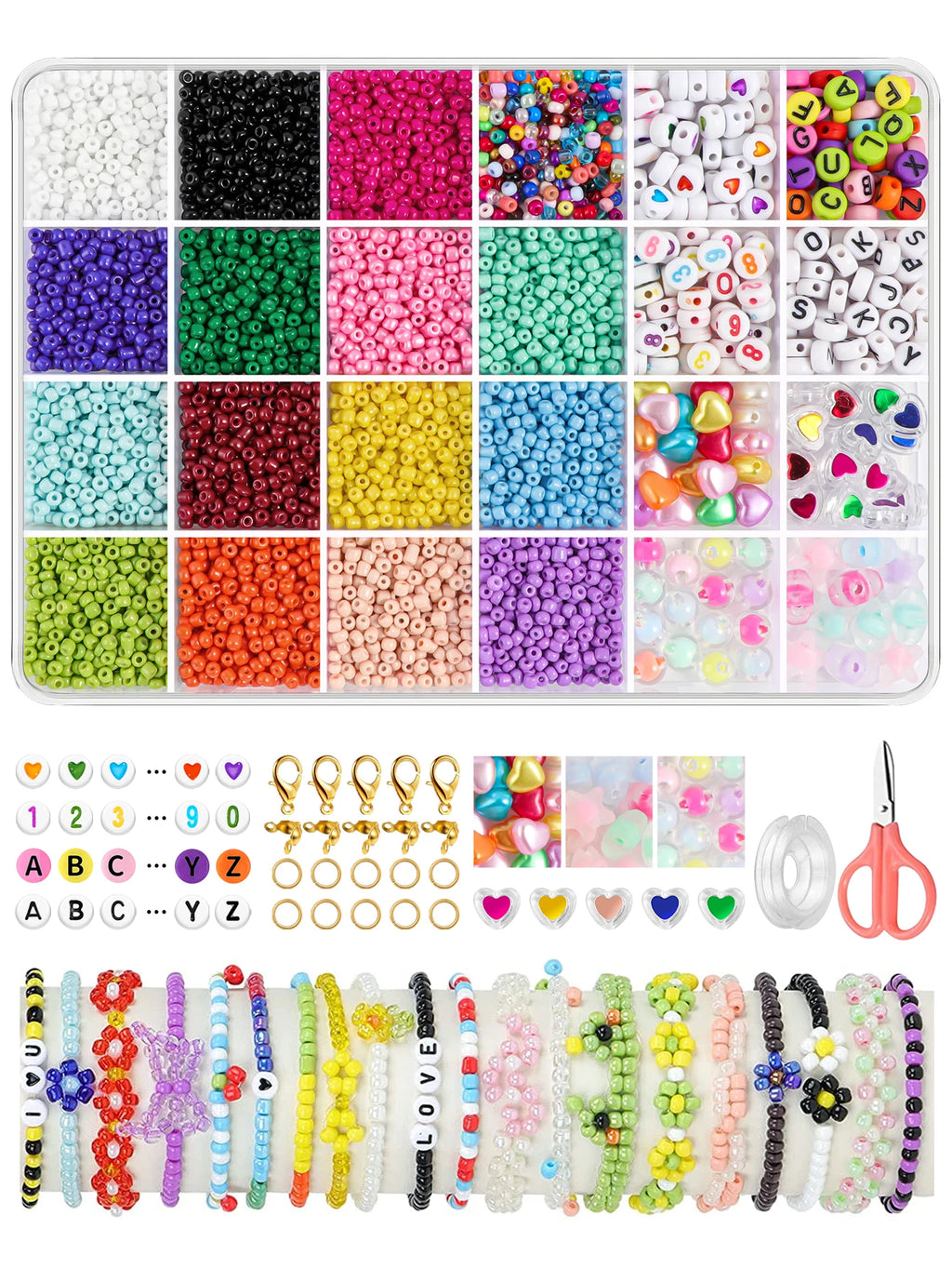 Bead Bracelet Jewelry Making Kit, Bead Sorting Kit