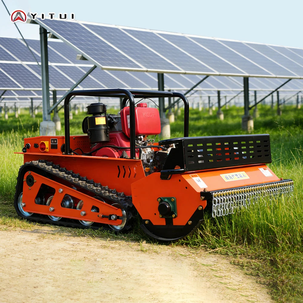 Diesel Fuel Crawler Grass Cutter Remote Control Lawn Mower