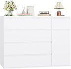 5 Drawer Dresser, Drawers and Wide Storage Space