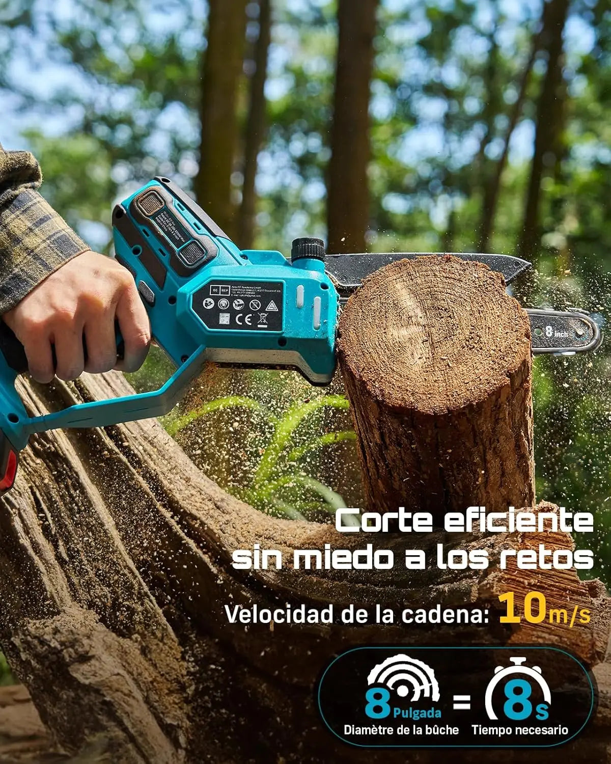 Chainsaw 1000W Cordless Makita 18V Battery