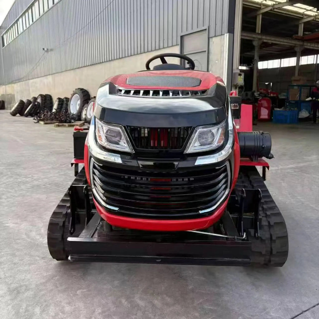 50HP Agricultural Crawler Tractor Ride-On Rotary Tiller with Front Loader 25HP 35HP Track
