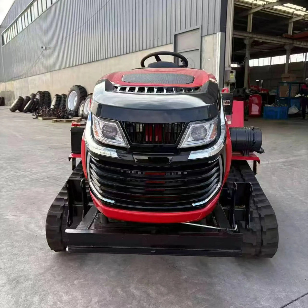 50HP Agricultural Crawler Tractor Ride-On Rotary Tiller with Front Loader 25HP 35HP Track