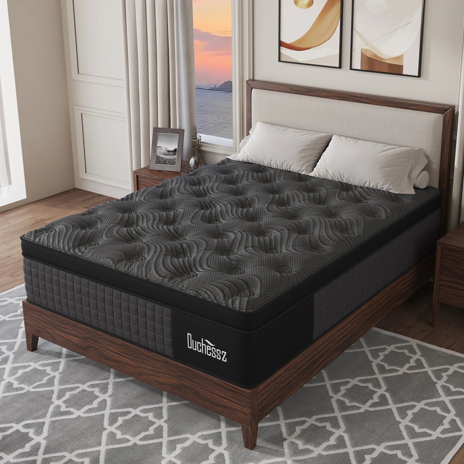 "Twin Full Queen King Size Gel Memory Foam Pocket Spring Mattress
