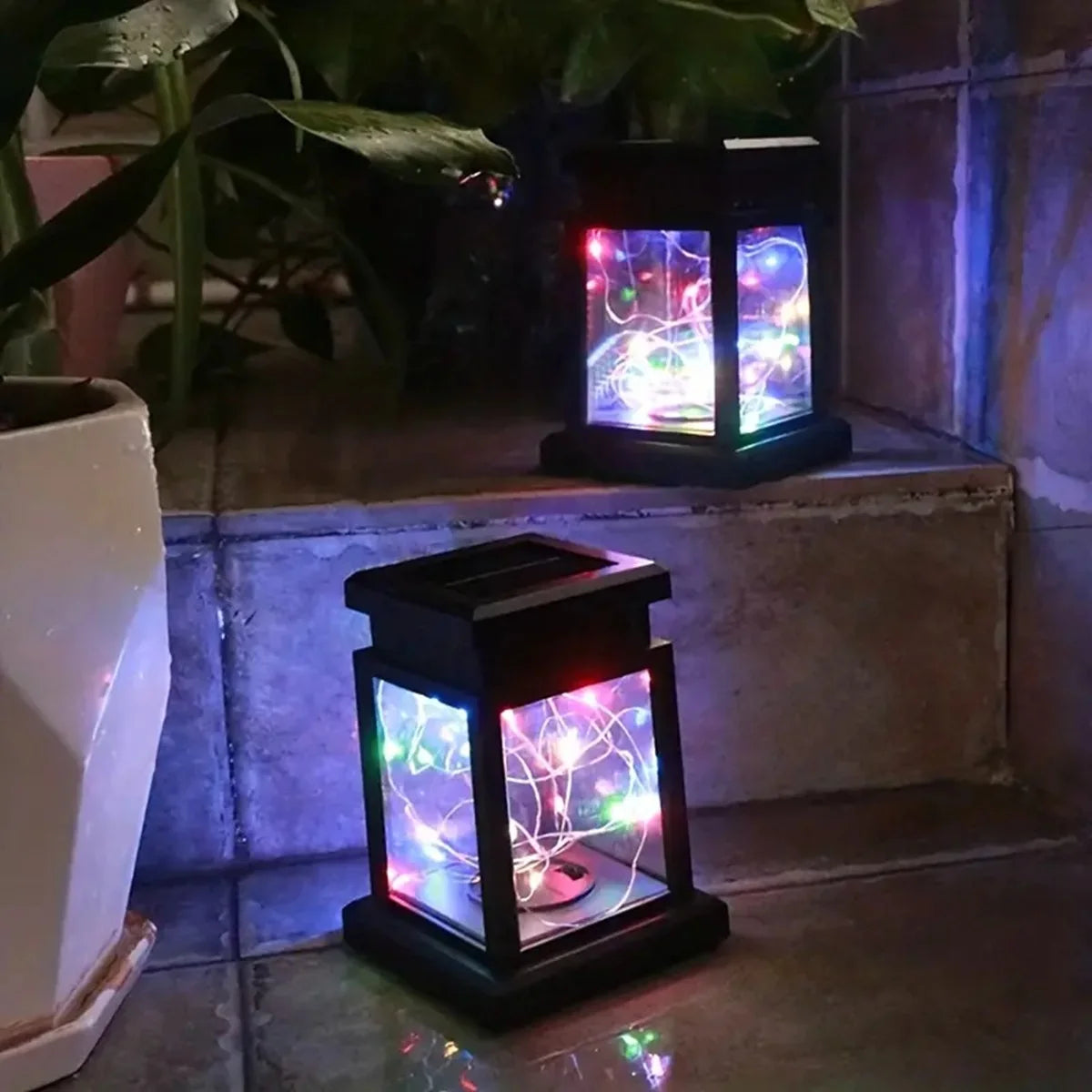 Solar Star Copper Wire Palace Lantern Lamp