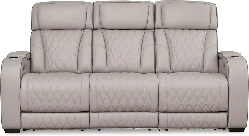 Leather Power Reclining Sofa