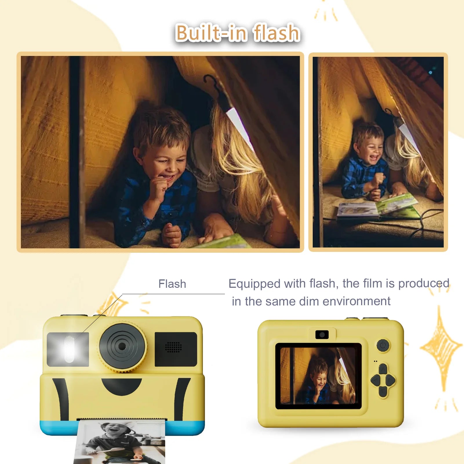 Aged 4 and above dual-lens camera &32GB memory