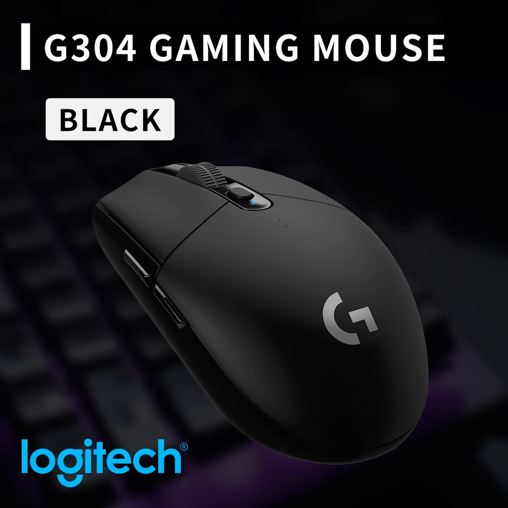 Logitech G304 Wireless Gaming Mouse 12000 DPI HERO Sensor LIGHTSPEED 1ms 9-Month Battery Creative Long Battery Users G304/G305