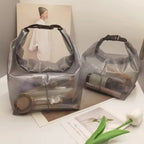 1PC/2PCS Travel Makeup Storage Bag - Large Capacity, Waterproof, Hand-Held, Suitable For Outdoor Swimming And Carrying.
