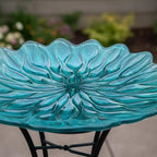 Large Glass Bird Bath