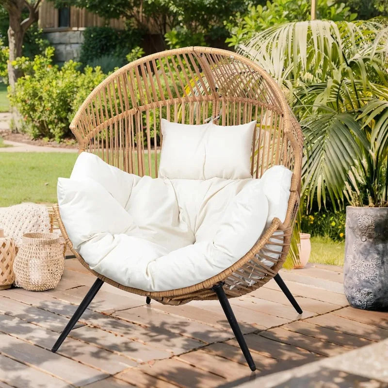 Wicker Egg Chair with  Cushion