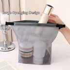 1PC/2PCS Travel Makeup Storage Bag - Large Capacity, Waterproof, Hand-Held, Suitable For Outdoor Swimming And Carrying.