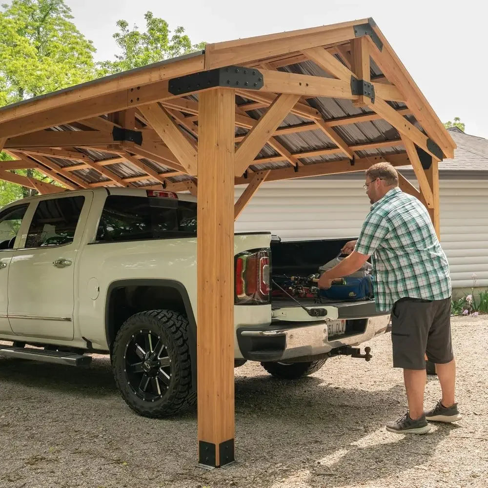 20ft x 12ft  Carport Pavilion  Steel Roof