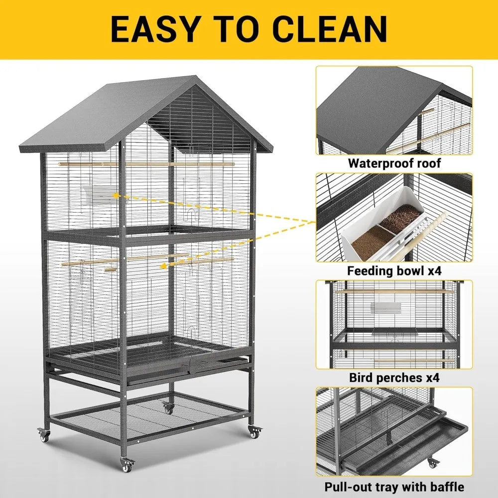 65.7 Inch Large Bird Cage