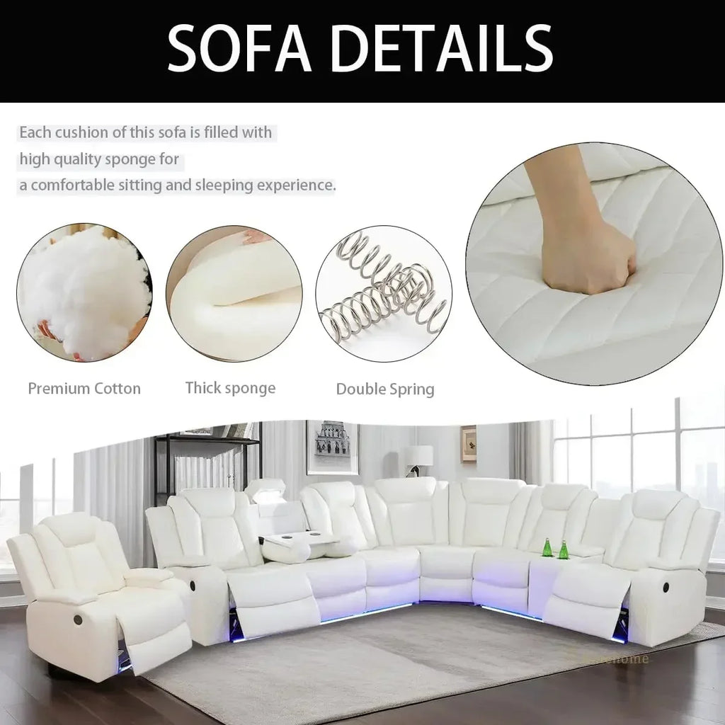 Hot Reclining Power Recliner Adjustable Sofa,