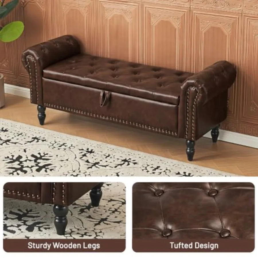End of Bed Storage Bench for Bedroom