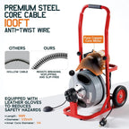 100 FT x 1/2 inch Electric Drain Cleaner