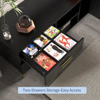 70" Fluted TV Stand for TVs Up to 80",