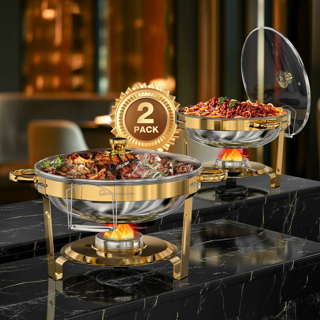 Chafing Dishes for Buffet 5QT Round Stainless Steel