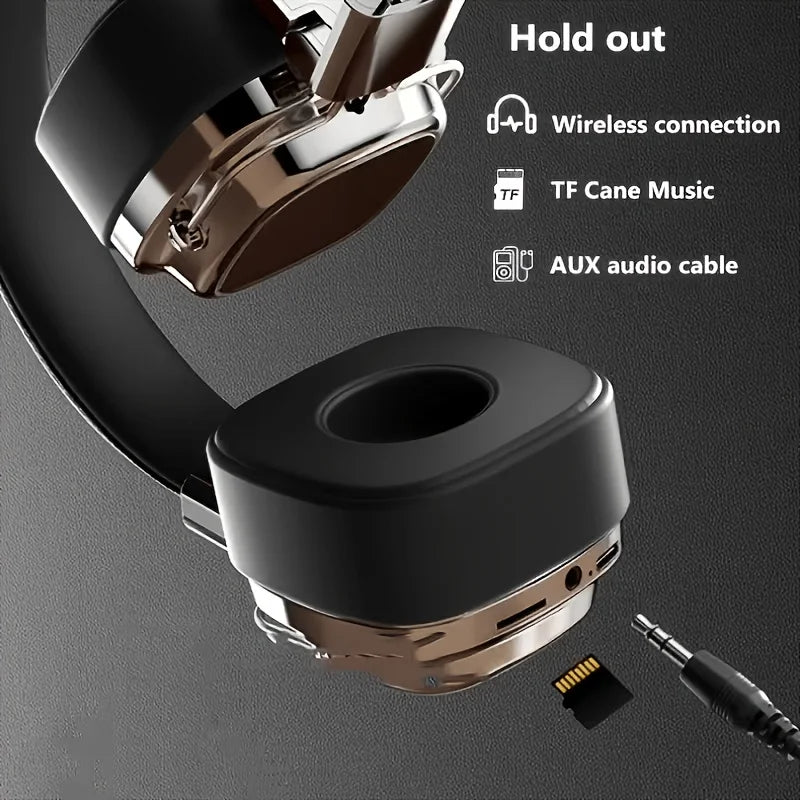 Bluetooth Headphones, HD Stereo Sound  with Built-in Microphones