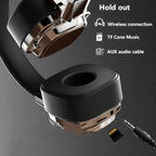 Bluetooth Headphones, HD Stereo Sound  with Built-in Microphones