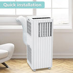 8000 BTU Portable Air Conditioner, 3-In-1 Cooling, Dehumidifier & Fan for 350 Sq. Ft Rooms,