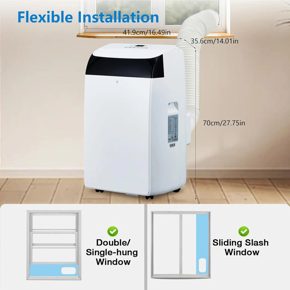 14000 BTU Portable Air Conditioners, 3-In-1