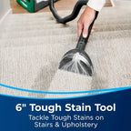 Green® Professional Carpet Cleaner with XL DirtLifter PowerBrush, 9-inch Long Reach Hose, 6-inch Tough Stain Tool,