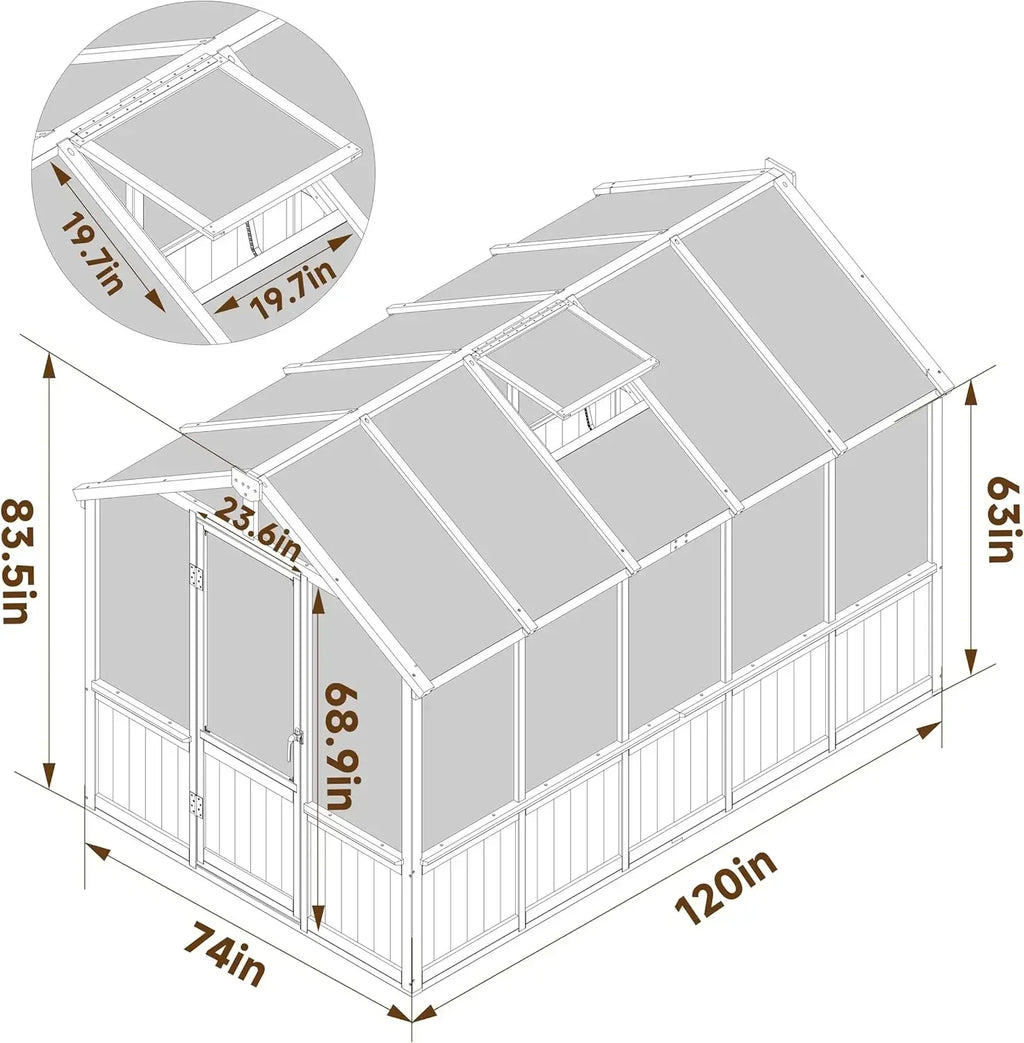 6x10 FT Green House