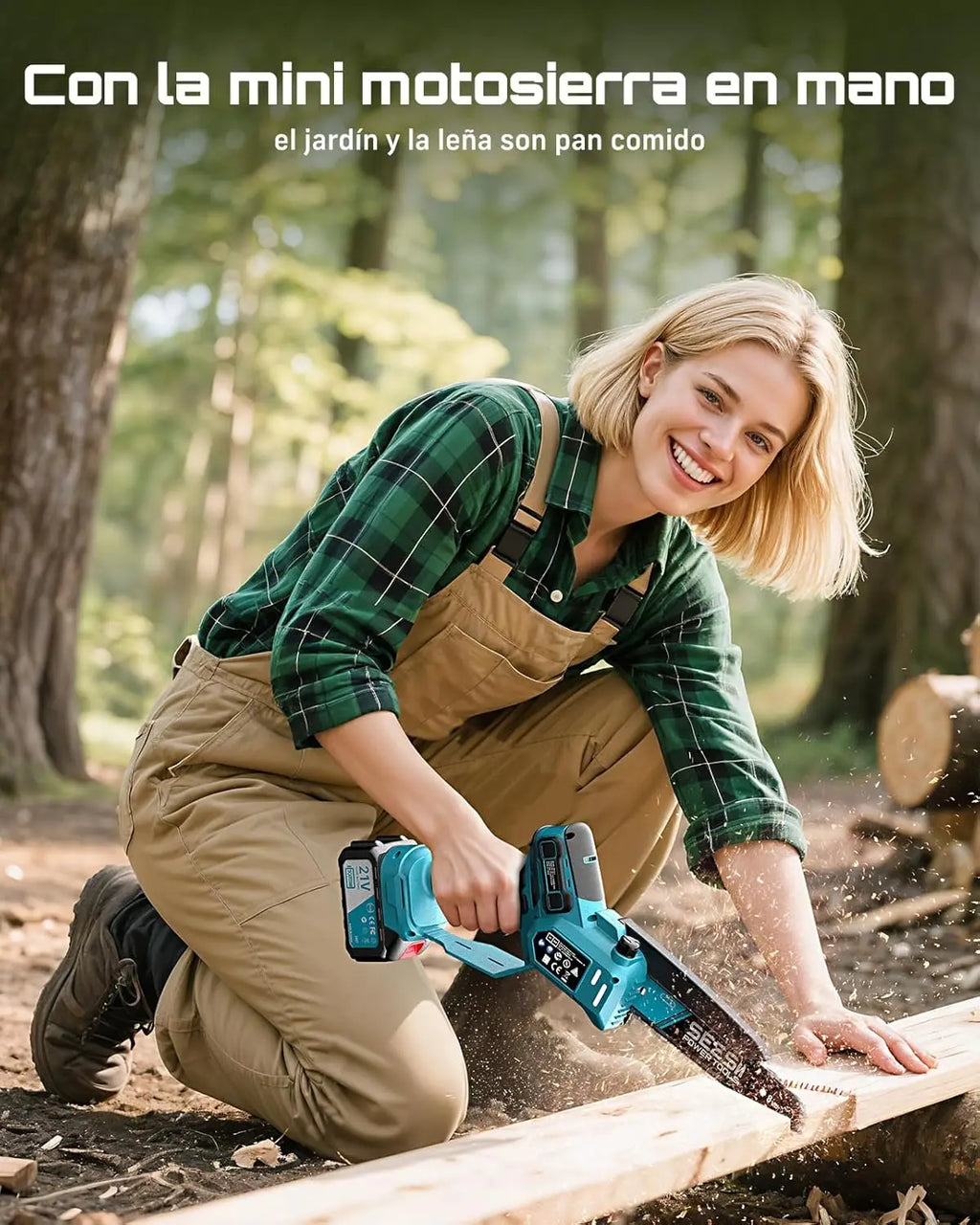 Chainsaw 1000W Cordless Makita 18V Battery