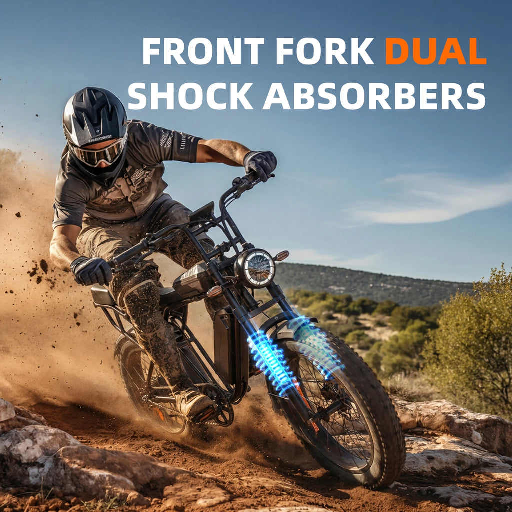 X5 20 Inch Fat Tire All Terrain Electric Bike 1500W Peak Motor E-Bike 48V15AH