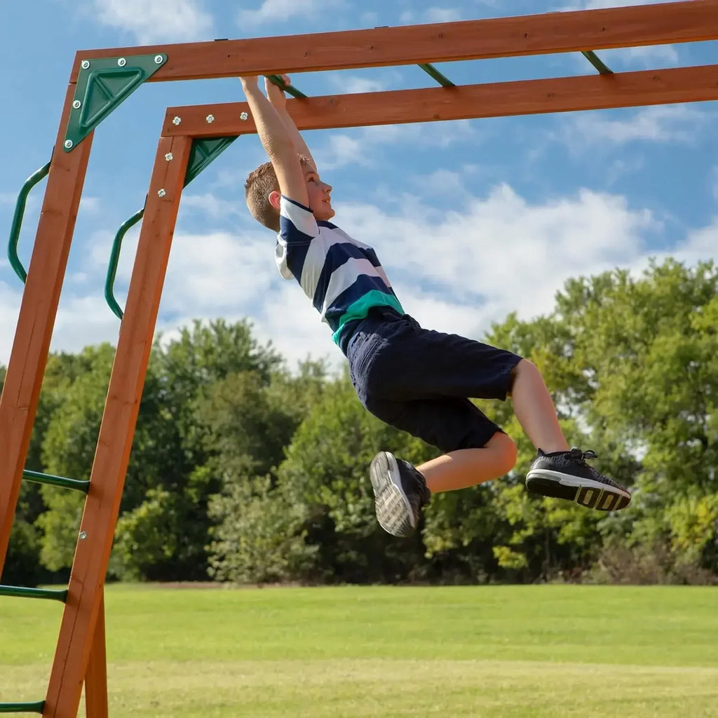 II Cedar Wood Swing Set