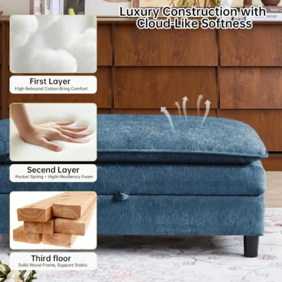 Storage Chest, Feet Rest Stool,