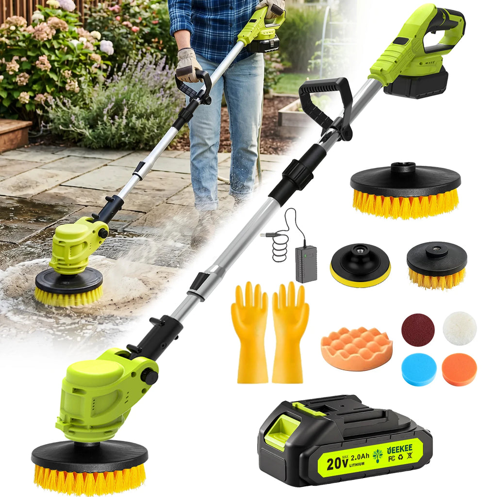 20V Cordless Rotary Floor Cleaner, Multi‑Functional Floor Scrub