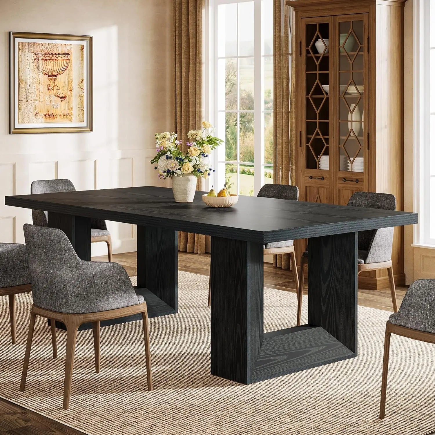 Farmhouse Dining Table for 6-8,