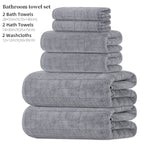 6-Piece Towel and Bath Towel Set,